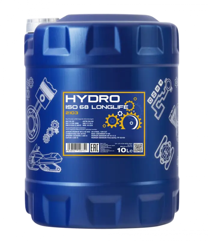 Ulei hidraulic HLP ISO 68 Mannol Hydro Longlife 10L