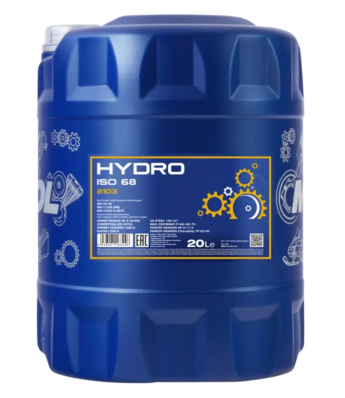 Ulei hidraulic HLP ISO 68 Mannol Hydro Longlife 20L