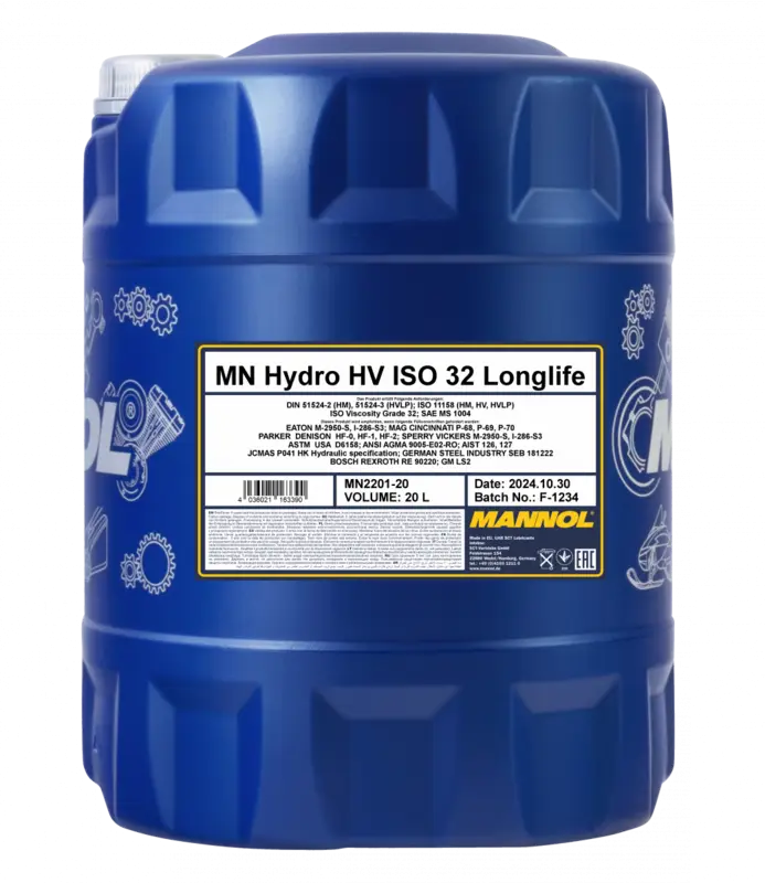 Ulei hidraulic HVLP ISO 32 Mannol Hydro HV Longlife 20L