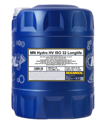 Ulei hidraulic HVLP ISO 32 Mannol Hydro HV Longlife 20L
