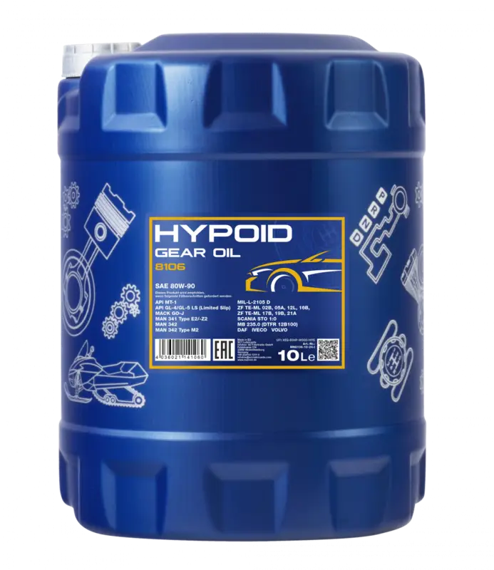 Ulei Hypoid LS 80W-90 GL-4/GL-5 Mannol 10L