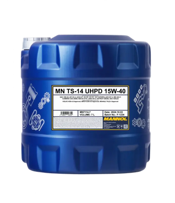 Ulei motor 15W40 Mannol TS-14 UHPD API CK-4 ACEA E9 E11 7L
