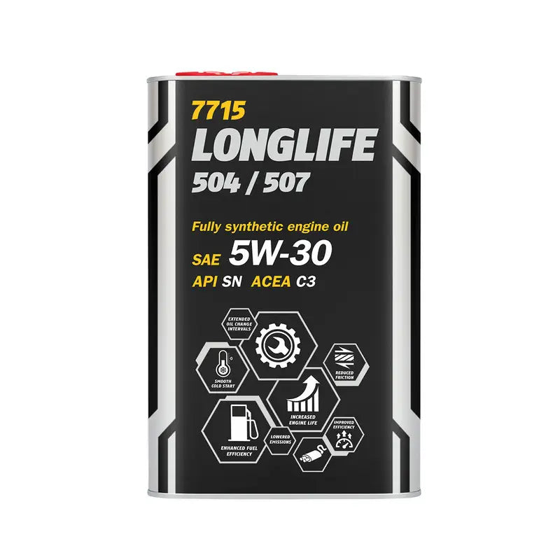 Ulei motor aprobat VW 5W30 Mannol 504/507 Longlife 5L ambalaj special Metalic